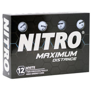 Custom Nitro Maximum Distance Golf Balls One Dozen