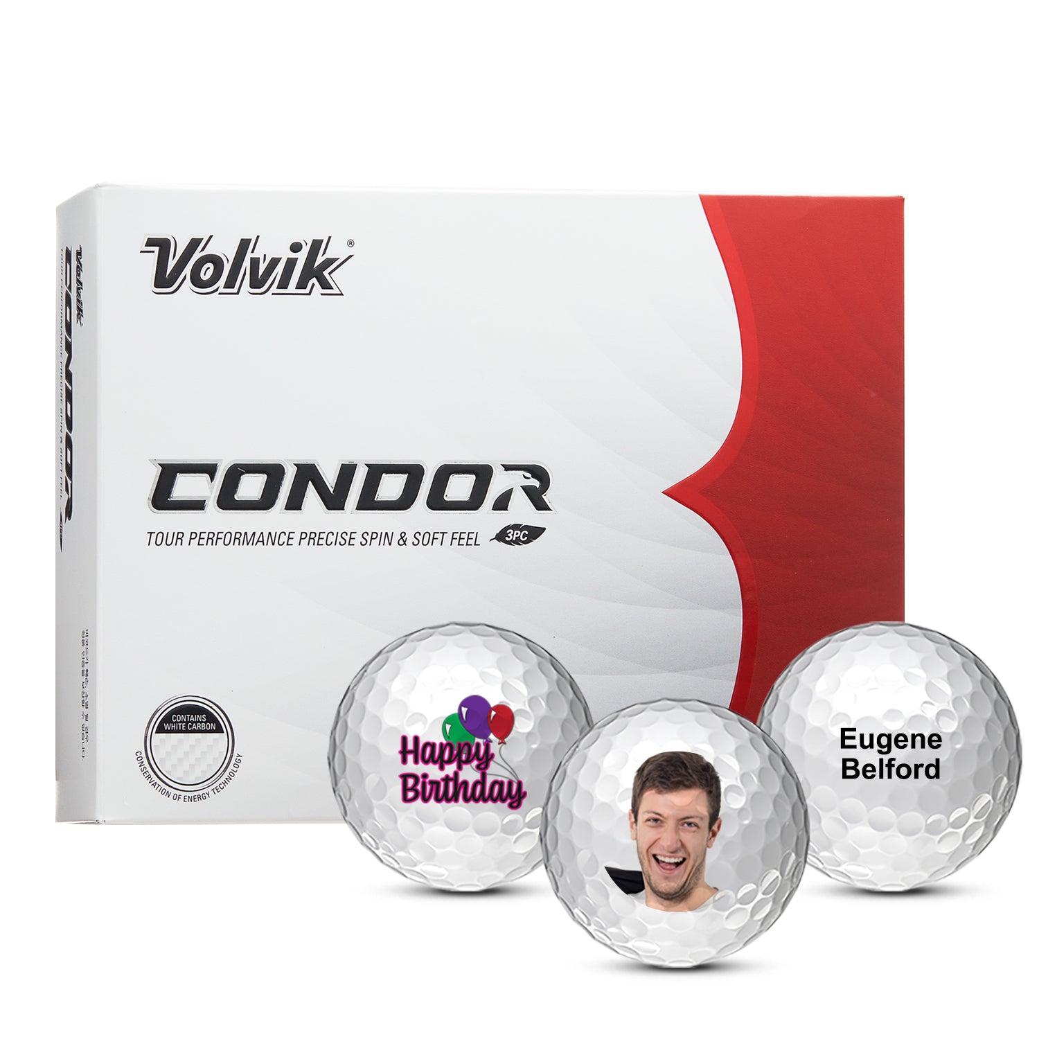Custom Volvik Condor Golf Balls