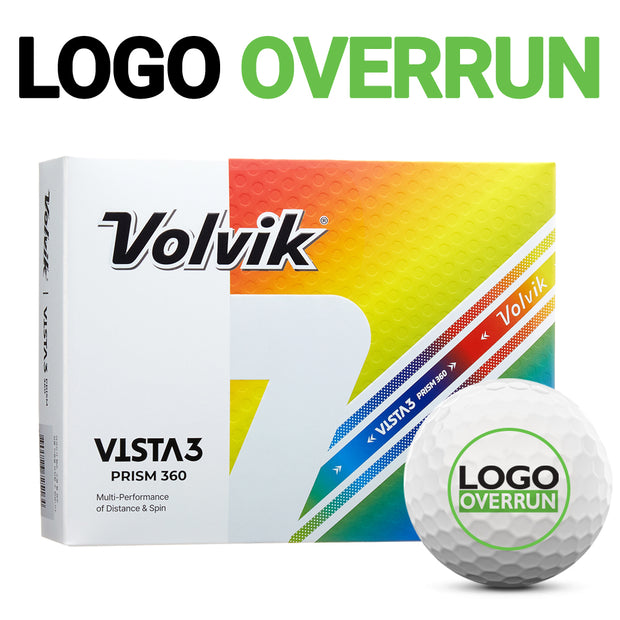 Volvik Vista3 Prism 360 Golf Balls - LOGO OVERRUN