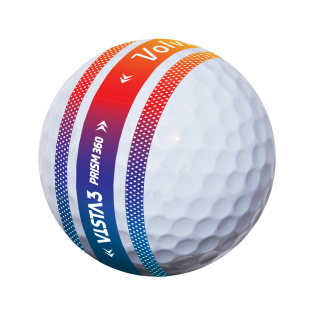 Volvik Vista3 Prism 360 Golf Balls - LOGO OVERRUN