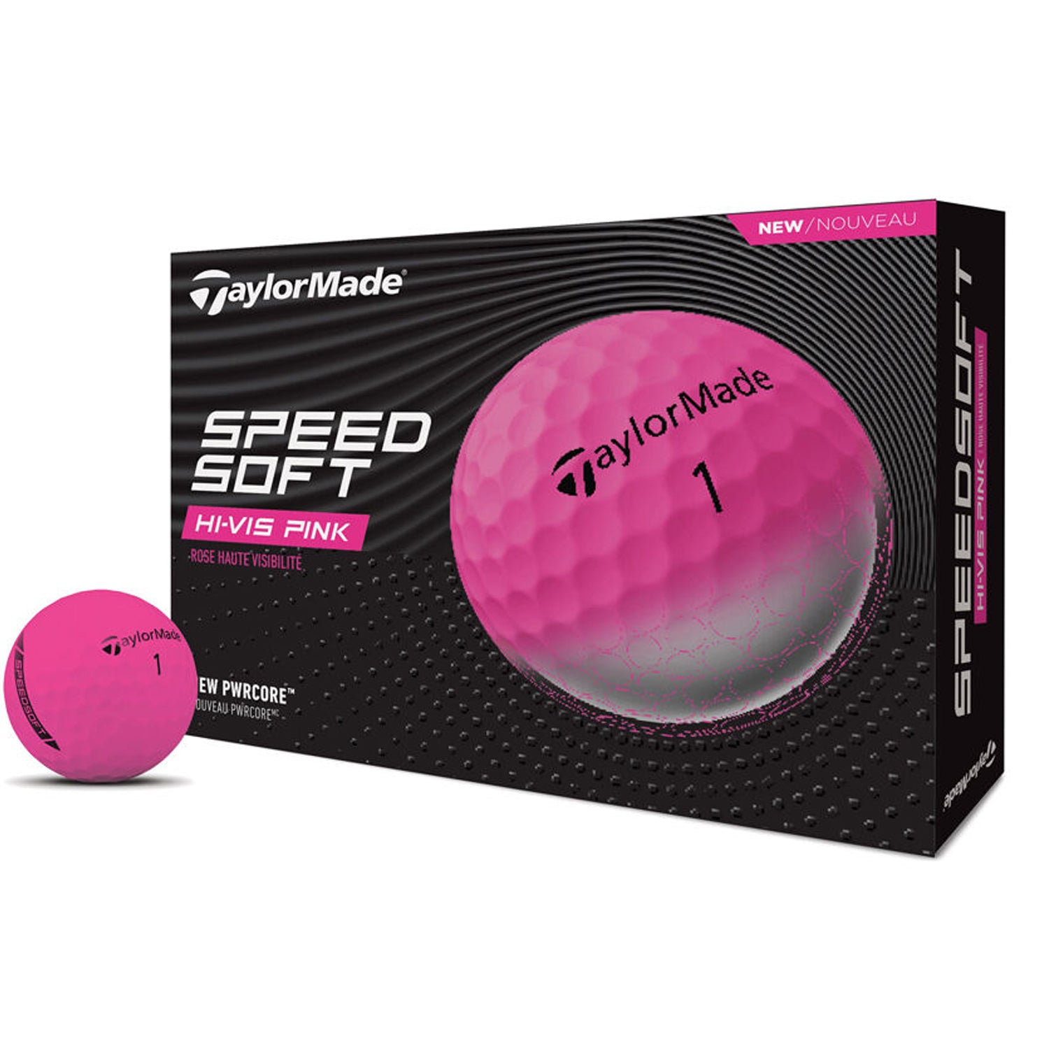 Custom TaylorMade SpeedSoft Pink Golf Balls