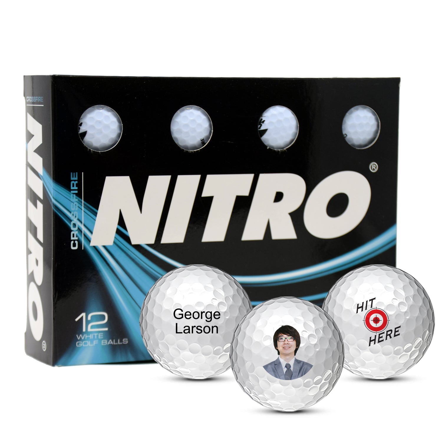 Nitro Crossfire Golf Balls - MyCustomGolfBall