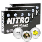 Custom Nitro Maximum Distance Golf Balls - 3 For $35