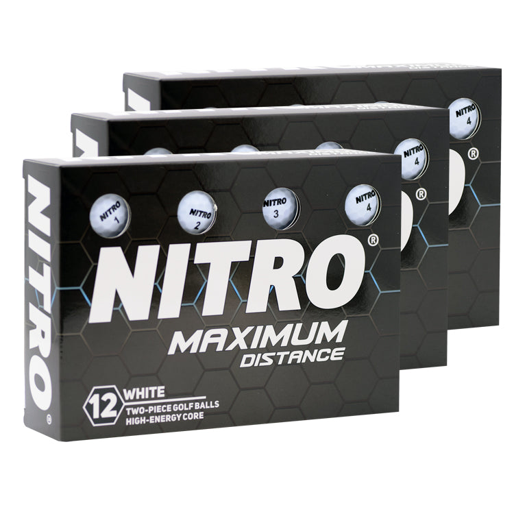 Custom Nitro Maximum Distance Golf Balls - 3 For $35
