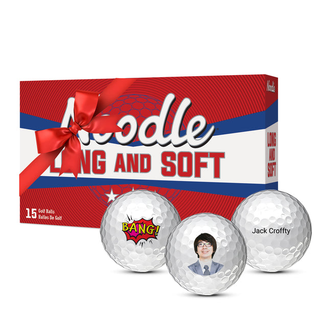 Noodle Long and Soft Golf Balls - 15 Ball Pack