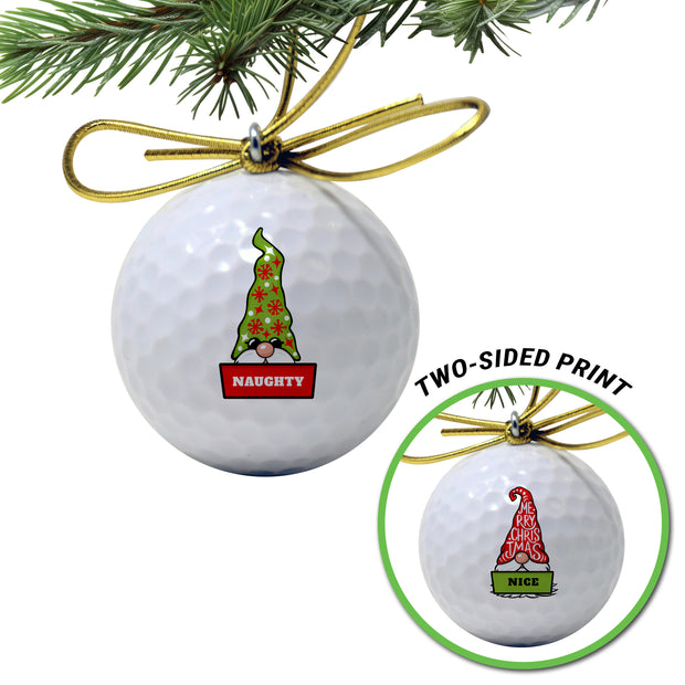 Christmas Golf Ball Ornament