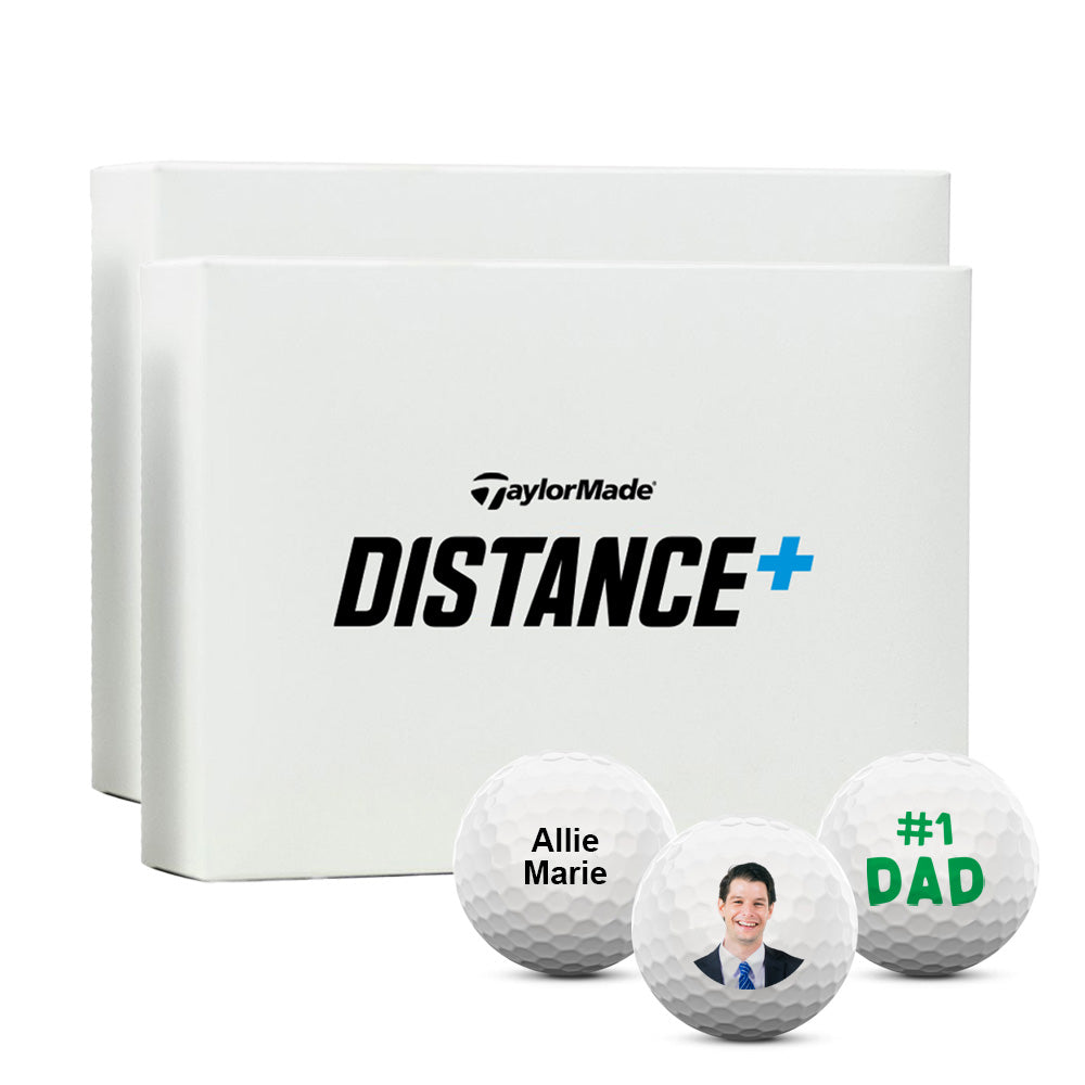 Custom TaylorMade Distance + Golf Balls (Prior Gen) 2 For $32.99