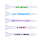 Bulk White Plastic Golf Tees - 1,000 PACK