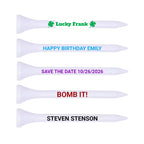 Bulk White Plastic Golf Tees - 1,000 PACK