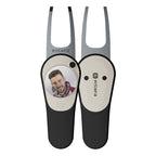 Pitchfix Icon Divot Tool with Custom Ball Marker (Black)