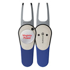 Pitchfix Icon Divot Tool with Custom Ball Marker (Blue)