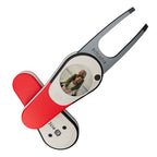 Pitchfix Icon Divot Tool with Custom Ball Marker (Red)