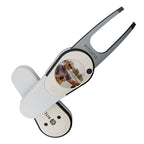 Pitchfix Icon Divot Tool with Custom Ball Marker (White)