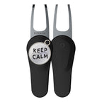 Pitchfix Original Divot Tool with Custom Ball Marker (Black)