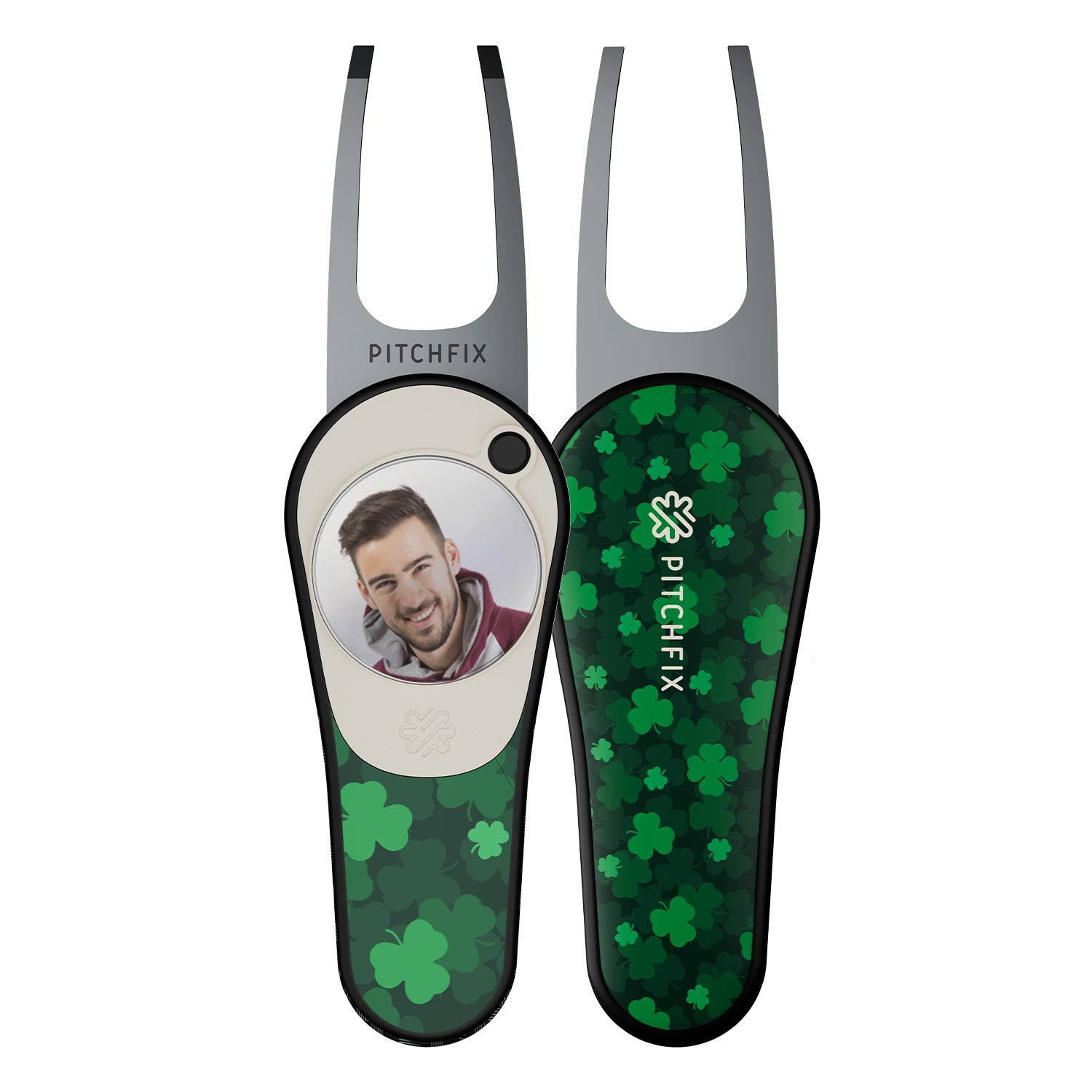 Pitchfix Ultima Divot Tool with Custom Ball Marker (Clover Leaf)