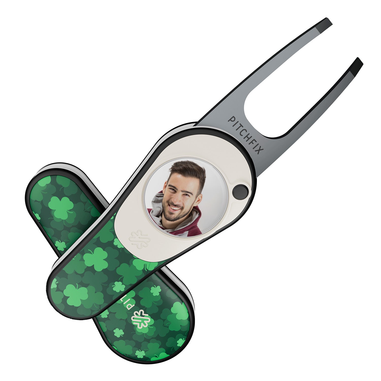 Pitchfix Ultima Divot Tool with Custom Ball Marker (Clover Leaf)