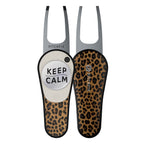 Pitchfix Ultima Divot Tool with Custom Ball Marker (Leopard)