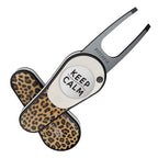 Pitchfix Ultima Divot Tool with Custom Ball Marker (Leopard)