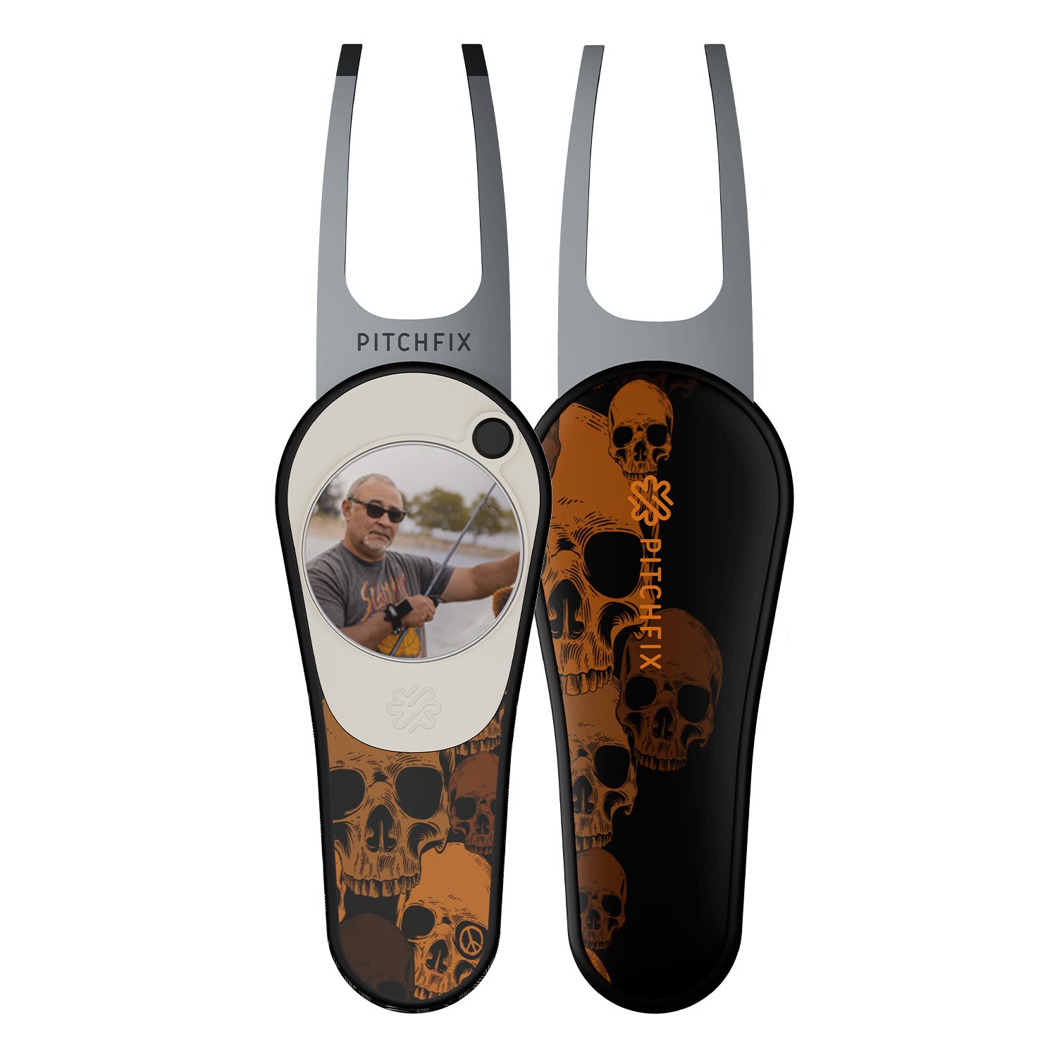 Pitchfix Ultima Divot Tool with Custom Ball Marker (Skull)