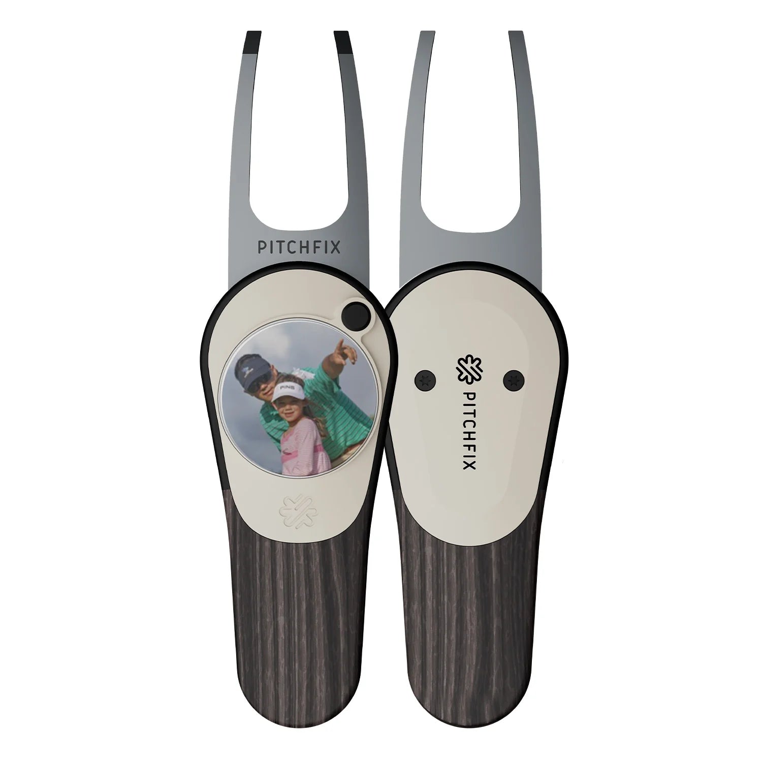 Pitchfix Woodie Divot Tool with Custom Ball Marker
