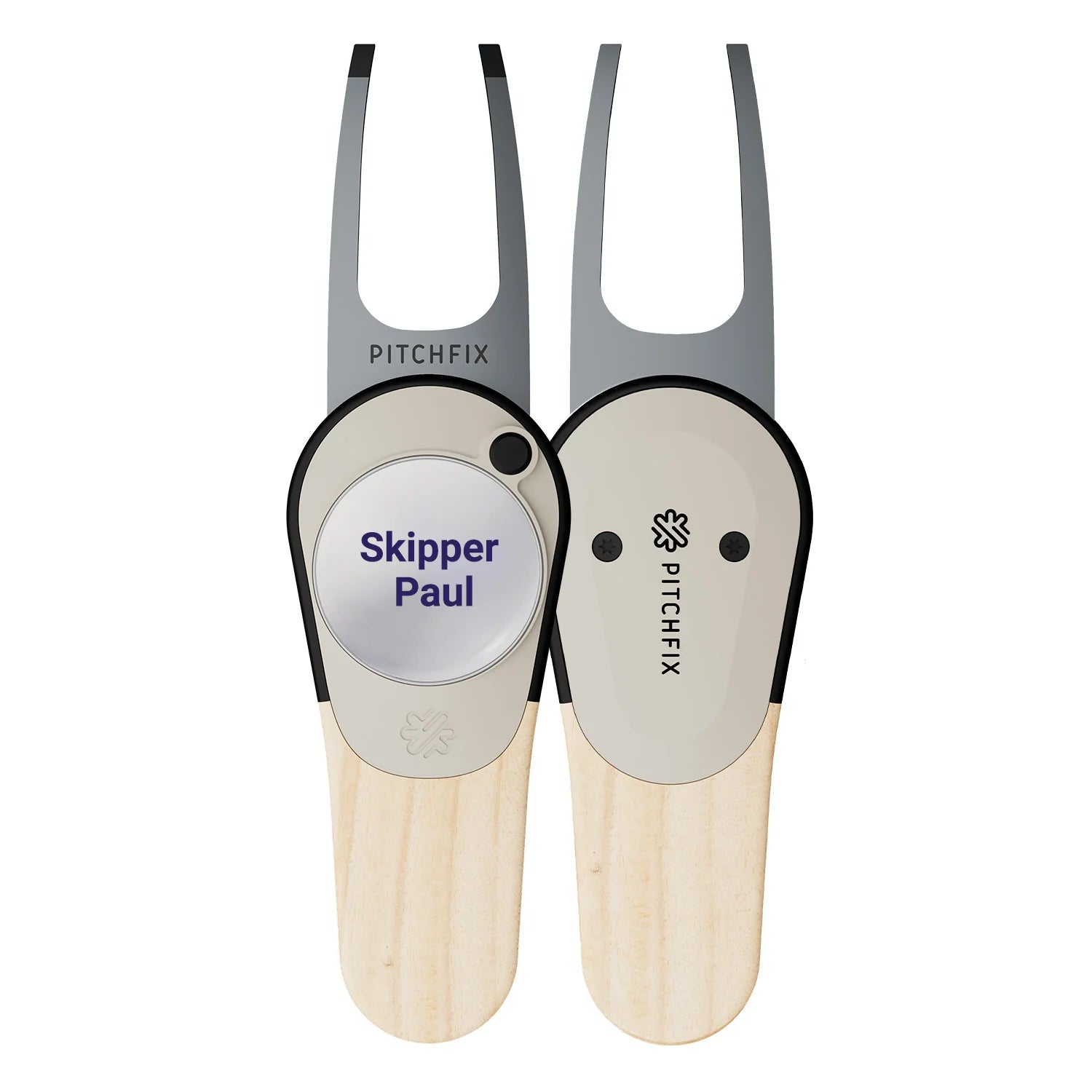 Pitchfix Woodie Divot Tool with Custom Ball Marker