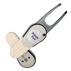 Pitchfix Woodie Divot Tool with Custom Ball Marker (Light Ash)