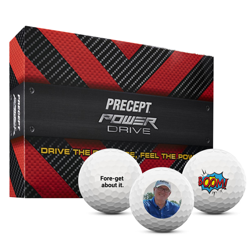 Custom Precept Power Drive Golf Balls