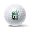 Best Dad By Par, Dad Gift 3-Ball Sleeve Golf Balls, Golf Gift, Callaway Warbird Golf Balls