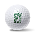 Best Dad By Par, Dad Gift 3-Ball Sleeve Golf Balls, Golf Gift, Callaway Warbird Golf Balls