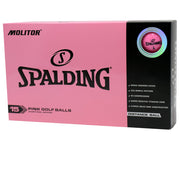 Spalding Molitor Pink Golf Balls - 15 BALL PACK - LOGO OVERRUN