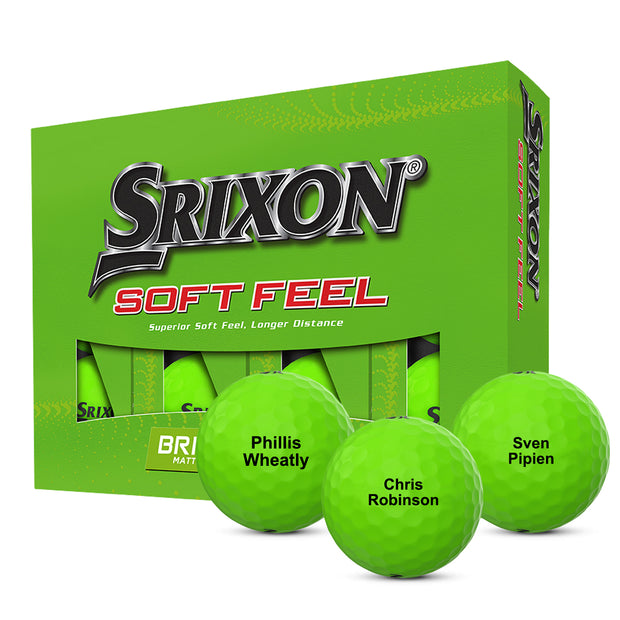 Srixon Soft Feel Brite Green Golf Balls