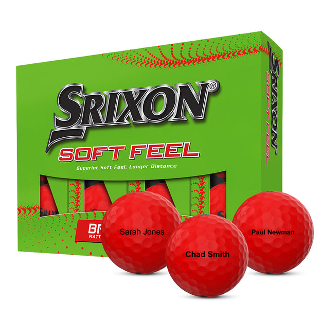 Srixon Soft Feel Brite Red Golf Balls