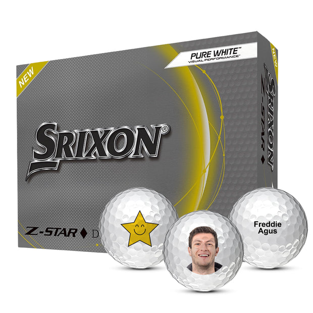 Custom Srixon Z-Star Diamond Golf Balls One Dozen