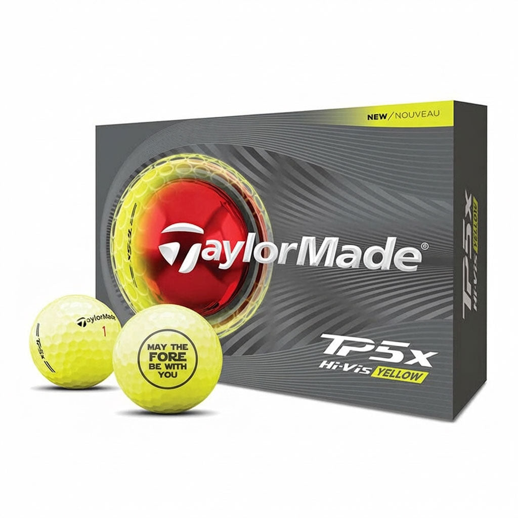 TaylorMade TP5x Yellow Golf Balls – MyCustomGolfBall