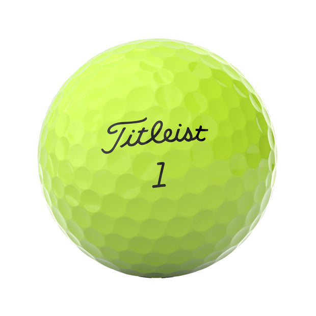 Titleist Pro V1 Yellow  Golf Balls - LOGO OVERRUN
