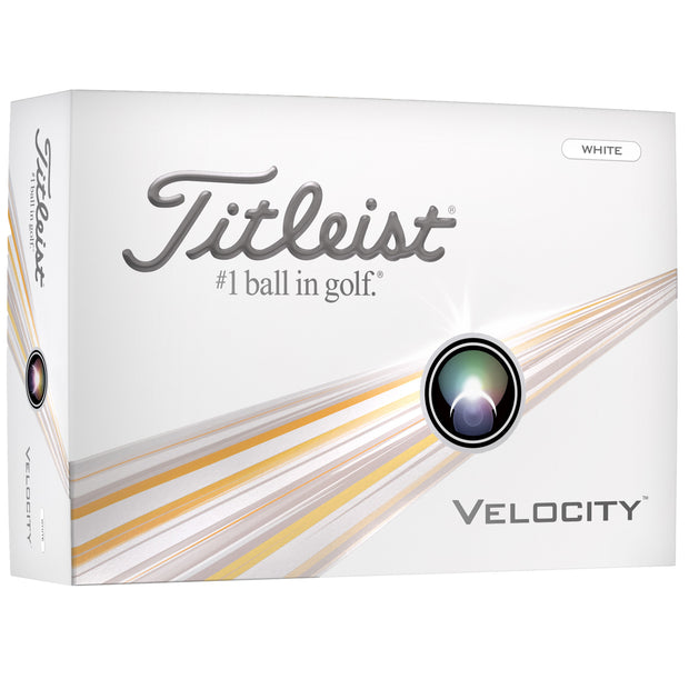 Titleist Velocity Golf Balls - LOGO OVERRUN