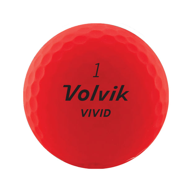 Volvik Vivid Red Golf Balls