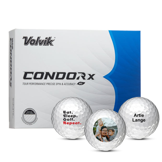 Custom Volvik Condor X Golf Balls One Dozen