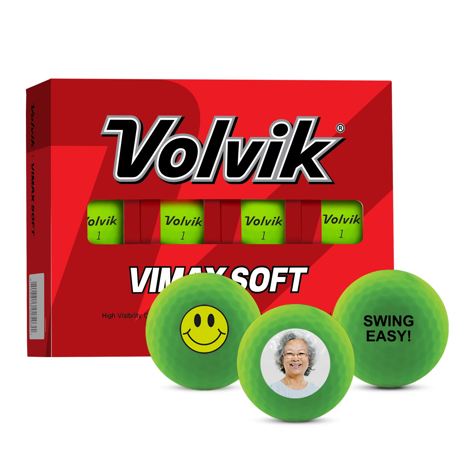 Volvik Vimax Soft Green Golf Ball One Dozen
