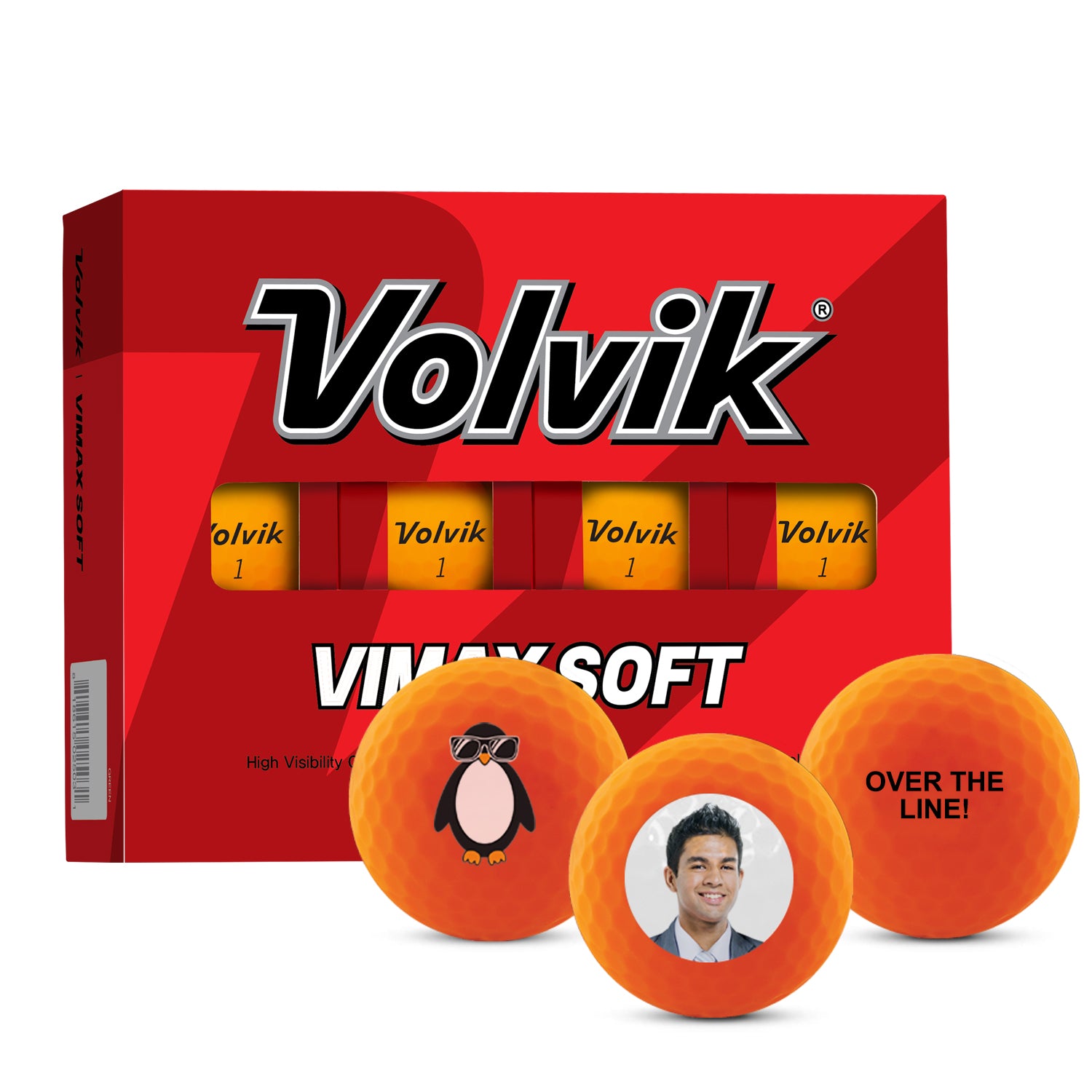 Volvik Vimax Soft Orange Golf Ball One Dozen