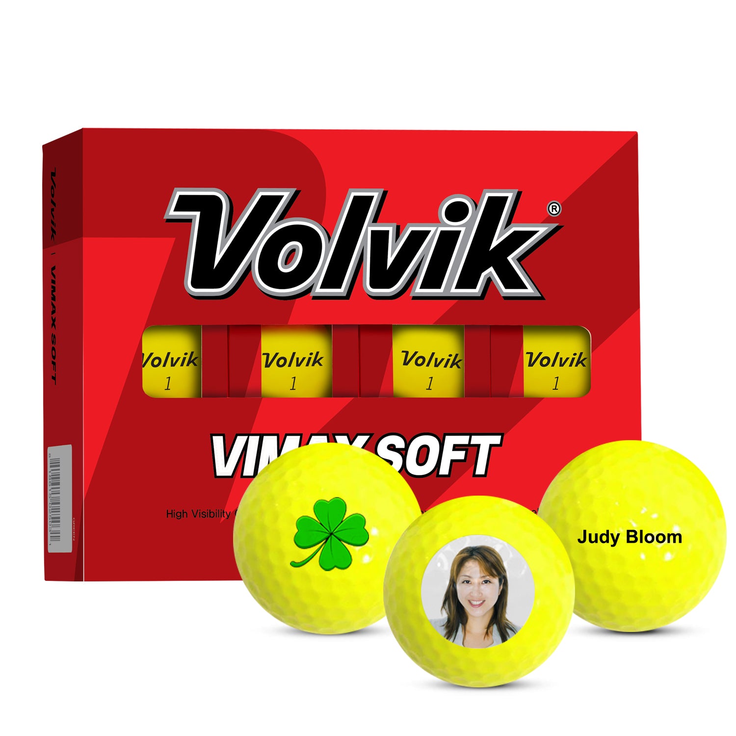 Volvik Vimax Soft Yellow Golf Ball One Dozen