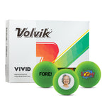 Volvik Vivid Green Golf Ball One Dozen