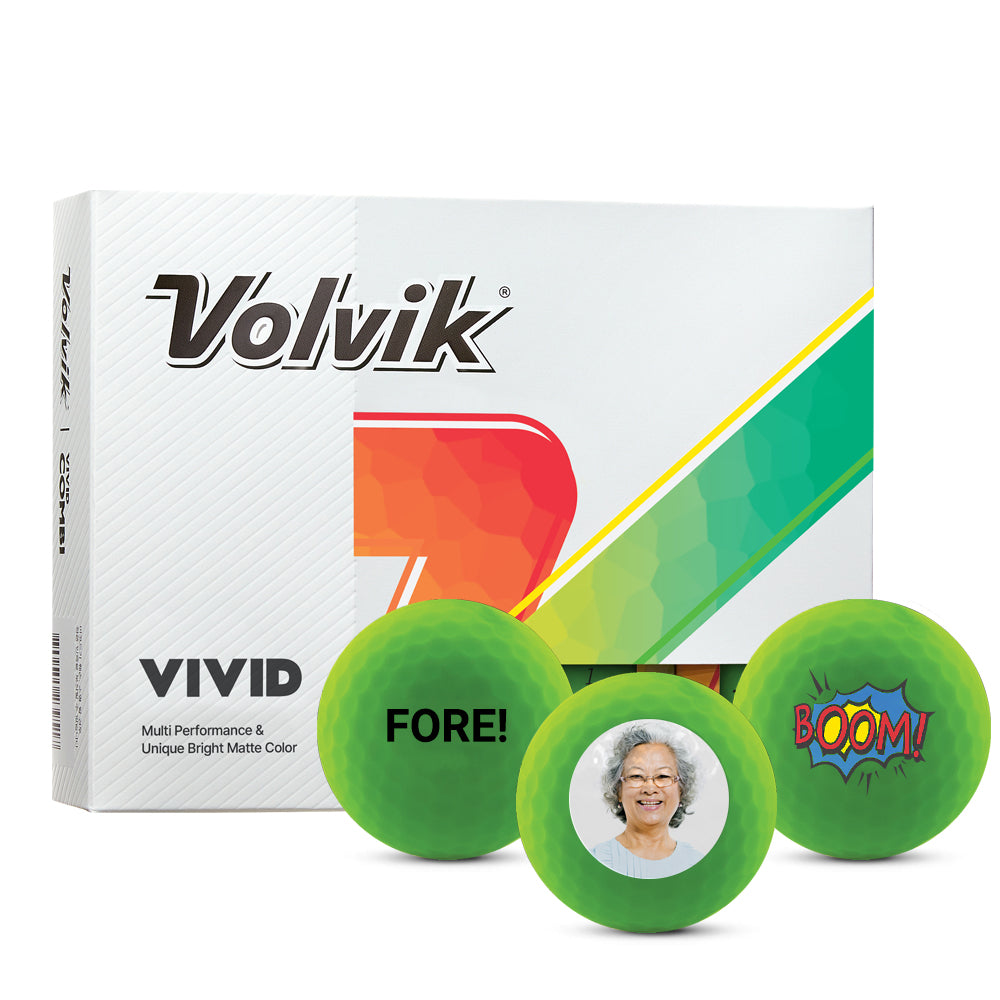 Volvik Vivid Green Golf Ball One Dozen