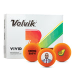 Volvik Vivid Orange Golf Ball One Dozen