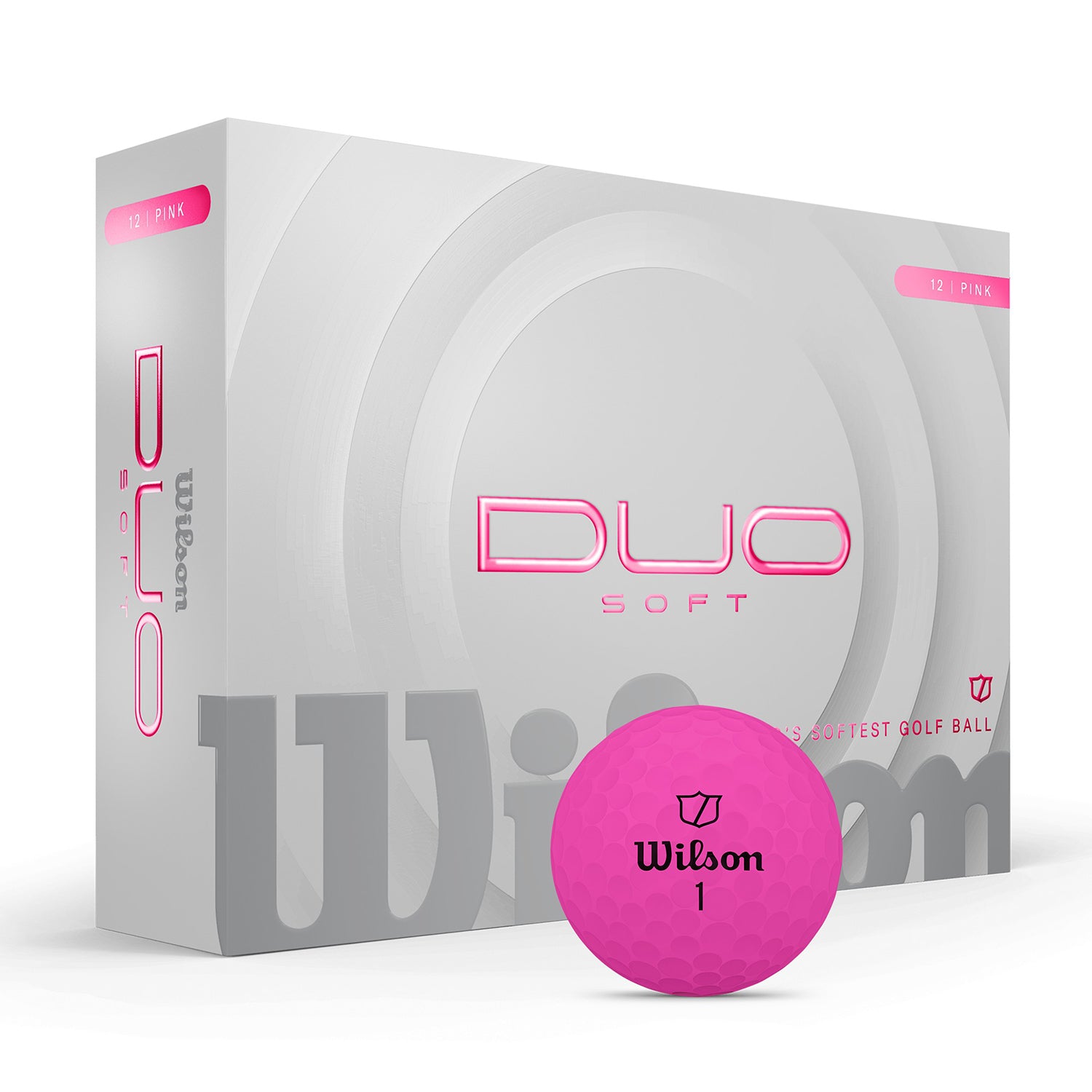 Wilson Duo Soft Pink Golf Balls One Dozen