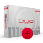 Custom Wilson Duo Soft Red Golf Balls