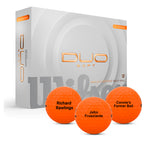 Custom Wilson Duo Soft Orange Golf Balls