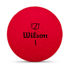 Custom Wilson Duo Soft Red Golf Balls