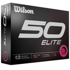 Custom Wilson 50 Elite Pink Golf Balls