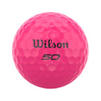 Custom Wilson 50 Elite Pink Golf Balls